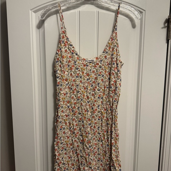Reformation Dresses & Skirts - Reformation Cream Floral Mini Dress with Red, Blue & Yellow Flowers